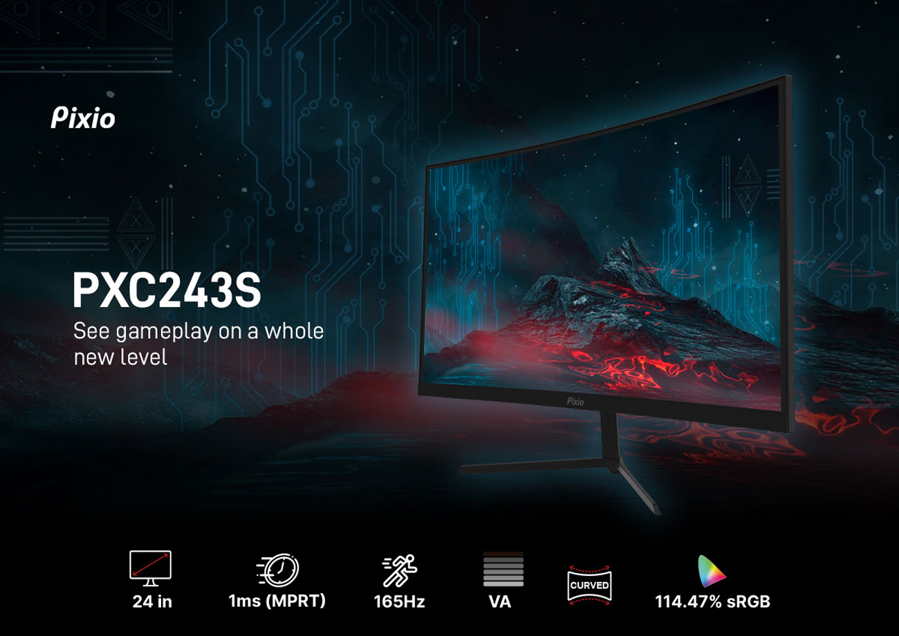 Pixio PXC243S Gaming Monitor